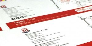Printed parking tickets for Stoke City football club